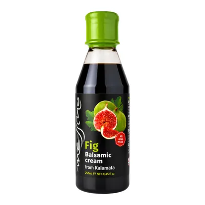 Messino Balsamico Creme Feige 250 ml Flasche auf weißem Grund