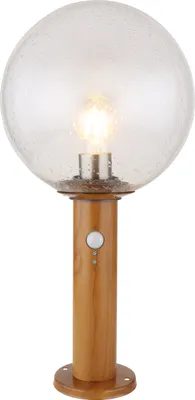 Produktbild von Globo Lighting Außenleuchte Aluminium Druckguss holzoptik, 1x E27 LED