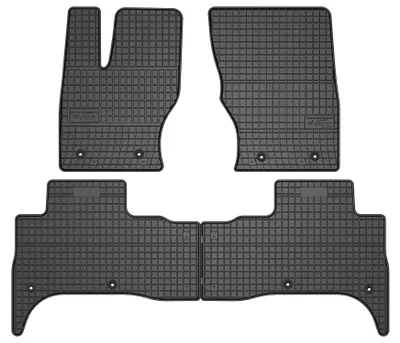 Produktbild von Gummi-Fußmatten für Range Rover Sport II 2013-2022 (SUV) – 4-tlg, Schwarz, passgenau – Wielganizator SolidPRO
