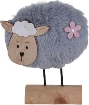Produktbild von TrendLine Deko Schaf Holz 17 x 14 cm natur grau