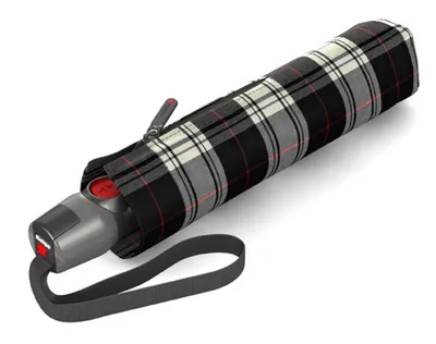 Produktbild von Knirps T.200 M Duomatic - Taschenschirm Regenschirm (check black/white)