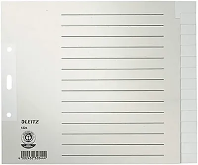 Obrázok produktu pre Leitz 12240085, Karta s prázdnym zoznamom, Papája, Šedá, 100 g/m², 240 mm, 200 mm