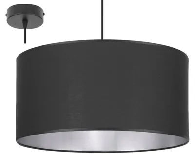 Produktbild von Pendelleuchte mit Lampenschirm und silbernem Innenraum – Moderne Hängelampe