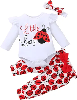 Produktbild von 3-teiliges Sommer-Baby-Set, Größe 92 – Kleiner Marienkäfer
