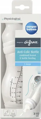 Zdjęcie produktu dla Canpol CANPOL BABIES platus S formos buteliukas Anti-Colic PP 310 ml, 24/200
