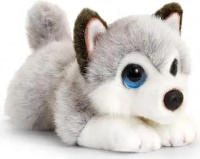 Produktbild von KeelToys Plüschtier Kuschel Husky Welpe Sofftier Hund Stofftier 25cm Kuscheltier