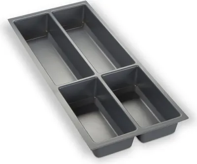 Produktbild von ORGA-BOX III Besteckeinsatz grau 473,5 x 194 mm für 30 cm Schublade Nobilia ab 2013