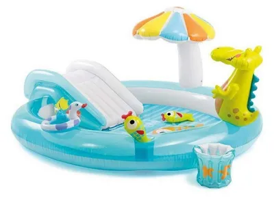 Produktbild von Intex 57165NP Playcenter "Gator" Planschbecken (201x107x84cm) Garten Kinder