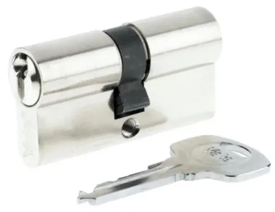 Image de Cylindre double Yale Europrofil 500 plus, 35/45, 3 clés, nickel satiné