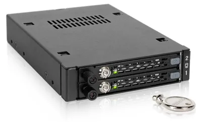 Obrázok produktu pre Icy Dock MB492SKL-B, Čierna, 2.5", SATA, Serial Attached SCSI (SAS), Kov, HDD, SSD, 25,4 mm