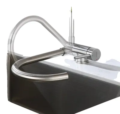 Obrázek produktu pro Kuchyňská baterie, skládací design, výtok otočný o 360°, chrom