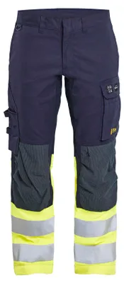 Produktbild von Blakläder Multinorm Arbeitshose Inhärent mit Stretch 1787, Farbe:Marineblau/ High Vis Gelb, Größe:D120