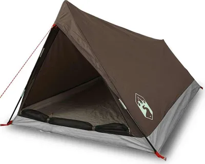 Produktbild von vidaXL Campingzelt 2 Personen Braun Wasserdicht