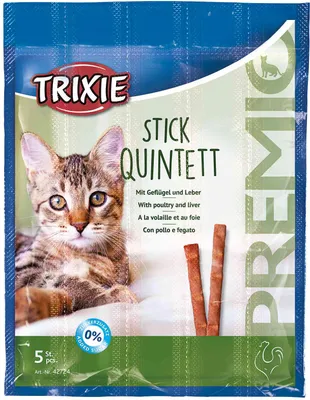 Obrázok produktu pre Trixie PREMIO Quintett hydinové/pečeňové tyčinky 5 x 5 g