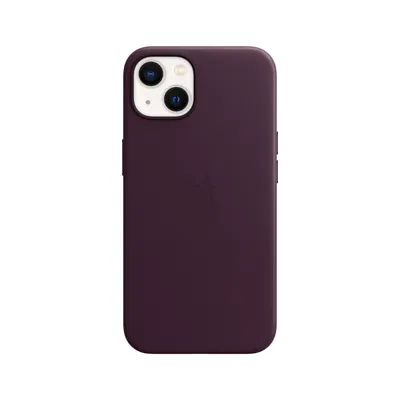 Produktbild von Leder-Case MagSafe Apple iPhone 13 - Dark Cherry