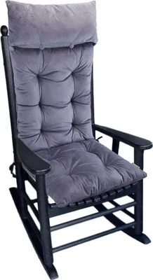 Image de Coussin noir à dossier haut - confortable - d'une seule pièce