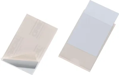 Produktbild von DURABLE Selbstklebetasche 90x57mm, Pg. à 100, 837919 transparent