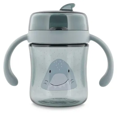 Produktbild von Trixie Trinkbecher 360 Grad mit Griffen Mr. Shark Tritan auslaufsicher