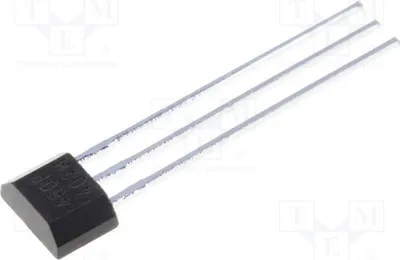 Immagine prodotto di Sensore 3x: Campo Hall: -55 ÷ 55 Gauss; involucro: TO92; Tensione di alimentazione: 3 ÷ 24 VDC; modello: SS460P (sensore Hall)