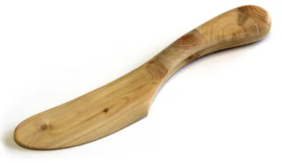 Butter-Messer aus Wacholderholz, Mosaikgriff, handgefertigt