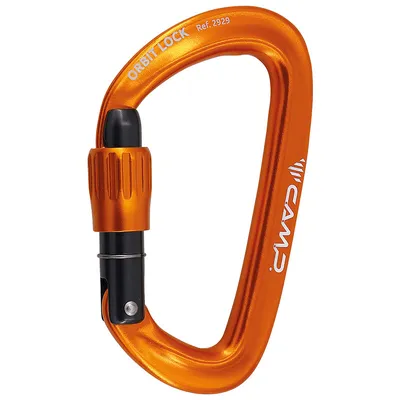 Produktbild von Camp Orbit Lock Kletter-Schraubkarabiner orange mit SphereLock-Verschluss