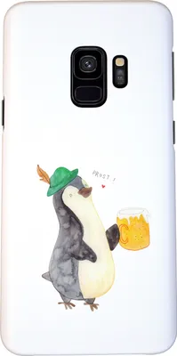 Produktbild von Mr. & Mrs. Panda Samsung Galaxy S9 Handyhülle Pinguin Bier - Weiß - Geschenk, Handy Case, Pinguine, , Hülle, Beschwippst, Cover, Schutzhülle