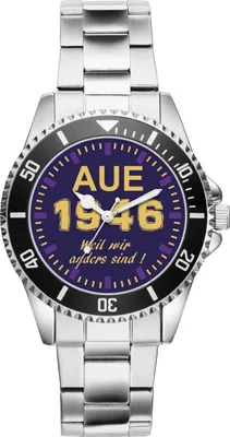 Produktbild von KIESENBERG Herrenuhr Armbanduhr Aue Geschenk Fan Artikel Zubehör Fanartikel Analog Quartz Uhr 6083