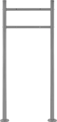 Produktbild von ML-Design Briefkastenständer freistehend, 55x120x9 cm, Silber, aus Edelstahl