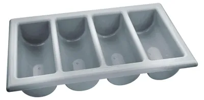 Produktbild von Besteckkasten leer 4 Fächer Gastronorm 1/1 inkl. Deckel stapelbar
