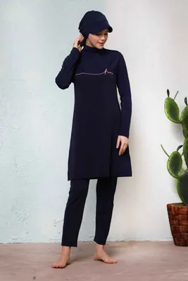 Produktbild von Hasema Burkini, Bademode, Hijab,Badeanzug, Tesettür Mayo, Swimwear H-222
