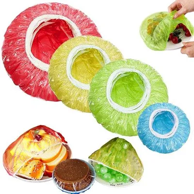 Immagine prodotto di Sacchetti con chiusura elastica, lavabili, 4 misure, colorati, per verdure