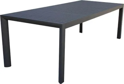 Immagine prodotto di Milani Home - tavolo da giardino allungabile, alluminio, 8 posti, antracite, piano 135/180 x 70 cm