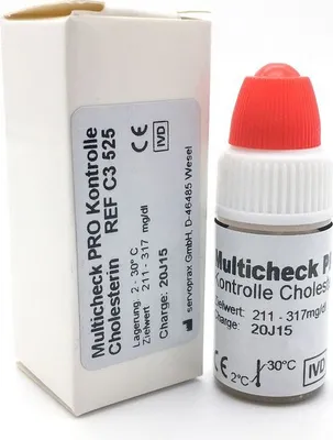 Produktbild von C3 525 Cholesterin Kontrolllösung für Lifetouch Multicheck Pro, 3,75 ml