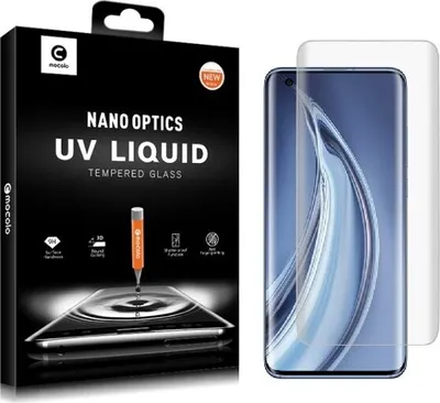 Produktbild von 2x 9H Hartglas für Xiaomi Mi 10 Pro FULL CURVED UV Liquid Schutzglas Displayschutz KLAR Panzerfolie Panzerglas Schutzfolie echtes Tempered Panzerglas