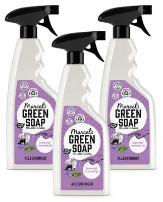 Produktbild von 3 x Marcel’s Green Soap Allesreiniger Spray - Lavendel & Rosmarin - 500 ml - Vorteilspackung - 3 Stücke