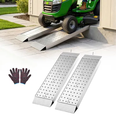 Obrázek produktu pro VEVOR – 2 kusy ramp pro nakládku, rozměry 999 x 304 mm, nákladní rampy s protiskluzovou úpravou a celkovou nosností 1360 kg, rampy z hliníku pro motocykly, sekačky, traktory a přívěsy