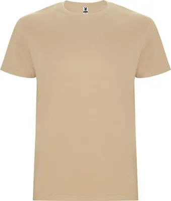 Produktbild von Roly CA6681 | Stafford T-Shirt - Doppellagiger Rundhalskragen - Farbe: Sand 07 - Größe: 3XL