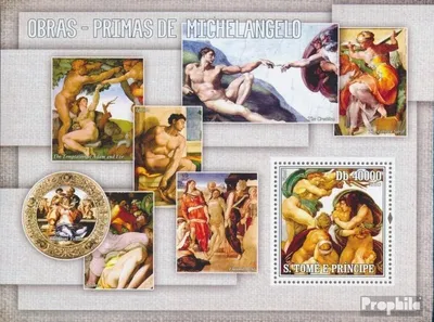 Produktbild von Briefmarken Sao Tome e Principe 2006 Mi Block 549 (kompl. Ausgabe) postfrisch Meisterwerke von Michelangelo