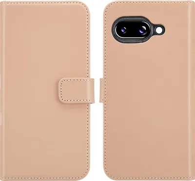 Zdjęcie produktu dla Selencia Genuine Leather Bookcase dla Google Pixel 9A - Dusty Pink