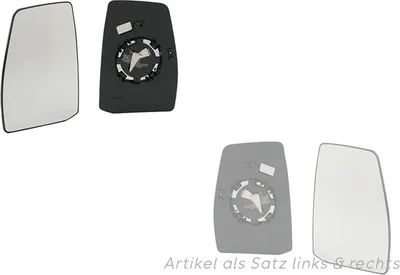 Produktbild von Spiegelglas passend für Ford Transit Custom 12 04/12- Set links & rechts 1766586 BK2117K741AB 1766583 BK2117K740AB Johns