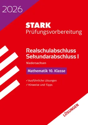 Produktbild von STARK Lösungen zu Mathematik - Realschulabschluss 2026 Niedersachsen - Prüfungsvorbereitung
