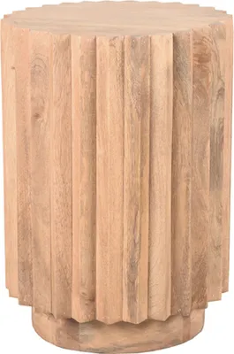 Productafbeelding van LABEL51 Novan bijzettafel – Natuurlijk – Mangohout – Ø35 cm