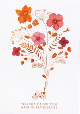 Immagine prodotto di Räder Glücksblumen Karte Das Leben ist eine Reise