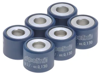Image de Poids pour variateur Polini, ensemble comprenant 6 galets de 15 x 12 mm, poids de 6,0 g