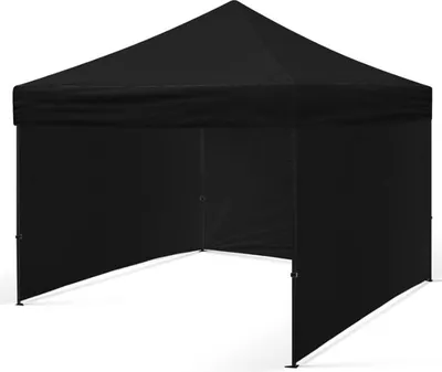 Image de BDW Pavillon, Tente, Tente de réception pour jardin, terrasse, foire - Pavillon, Noir