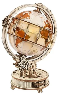 Immagine prodotto di Puzzle luminoso a forma di mappamondo in legno, divertimento creativo, regalo decorativo, ST003 Sfera luminosa