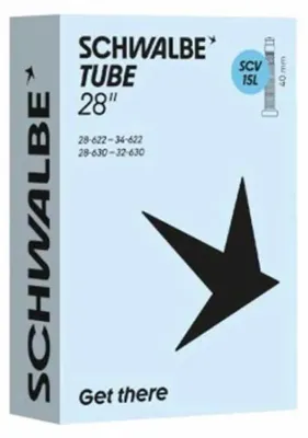 Obrázek produktu pro Schwalbe SCV15L, duše do kola, 28/34-622/630, 40 mm - vysoce kvalitní butylková duše.
