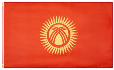 Produktbild von Einheitsgröße MW-48|Kirgistan / Kirgisien Flagge MUWO "Nations Together" 90 x 150 cm