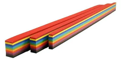 Produktbild von folia Flechtstreifen (B)20 x (L)500 mm farbig sortiert 200 Stück
