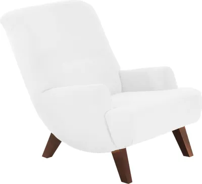 Produktbild von Max Winzer Sessel Brandford - Velourstoff creme - Maße: 71 x 101 x 80 cm